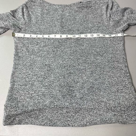 C9 by Champion Yoga Top Knit Long Sleeve Open Back Pullover Heather Gray XS - Picture 8 of 10